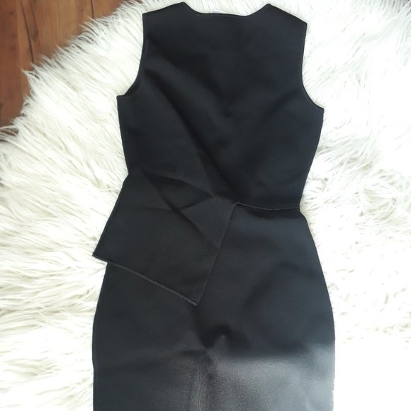 ⛓️ALEXANDER WANG Black XS Asymmetrical Dress - Picture 4 of 6